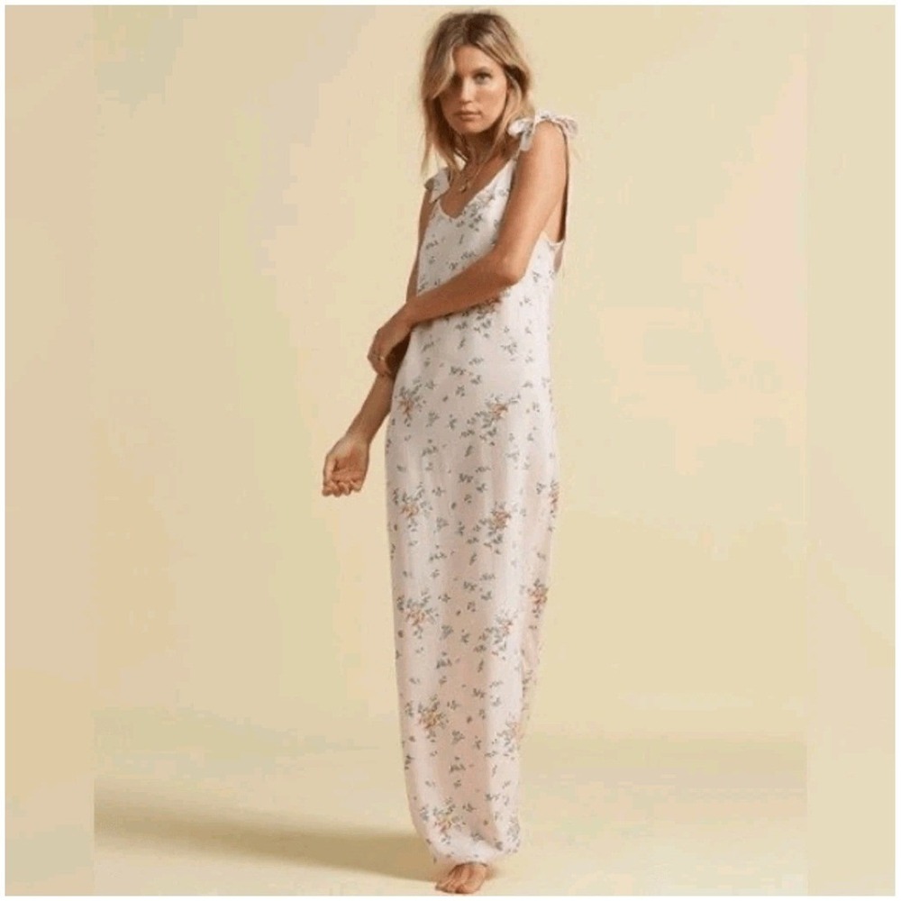 Billabong x The Salty Blonde Beach Party Floral Maxi Dress Pink Size M